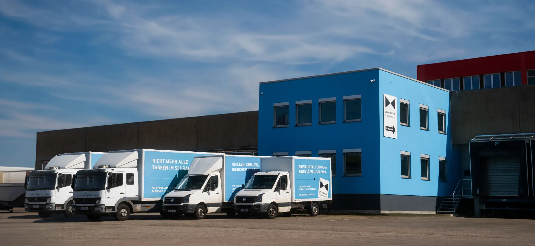 Brand identity and campaign visuals for Dekorent GmbH, delivered by Maluure GmbH