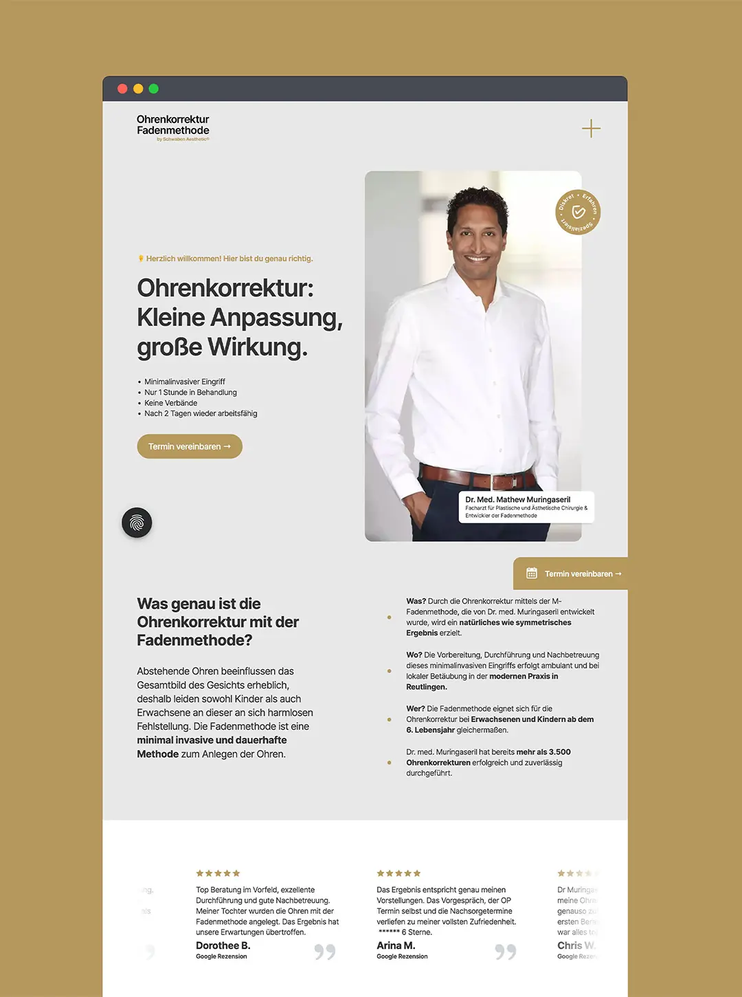 Ohrenkorrektur Fademnethode by Schwaben Aesthetic - Bild 1